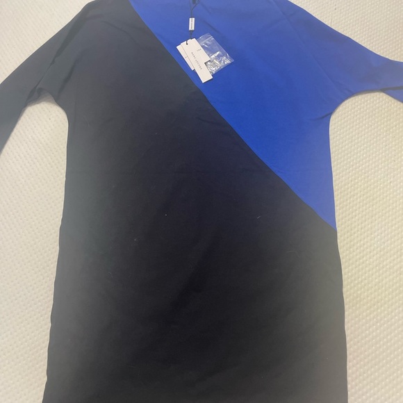 MARC JACOBS
High-Neck 3/4-Sleeve Colorblock Cotton Dress w/ Beading - Picture 5 of 7